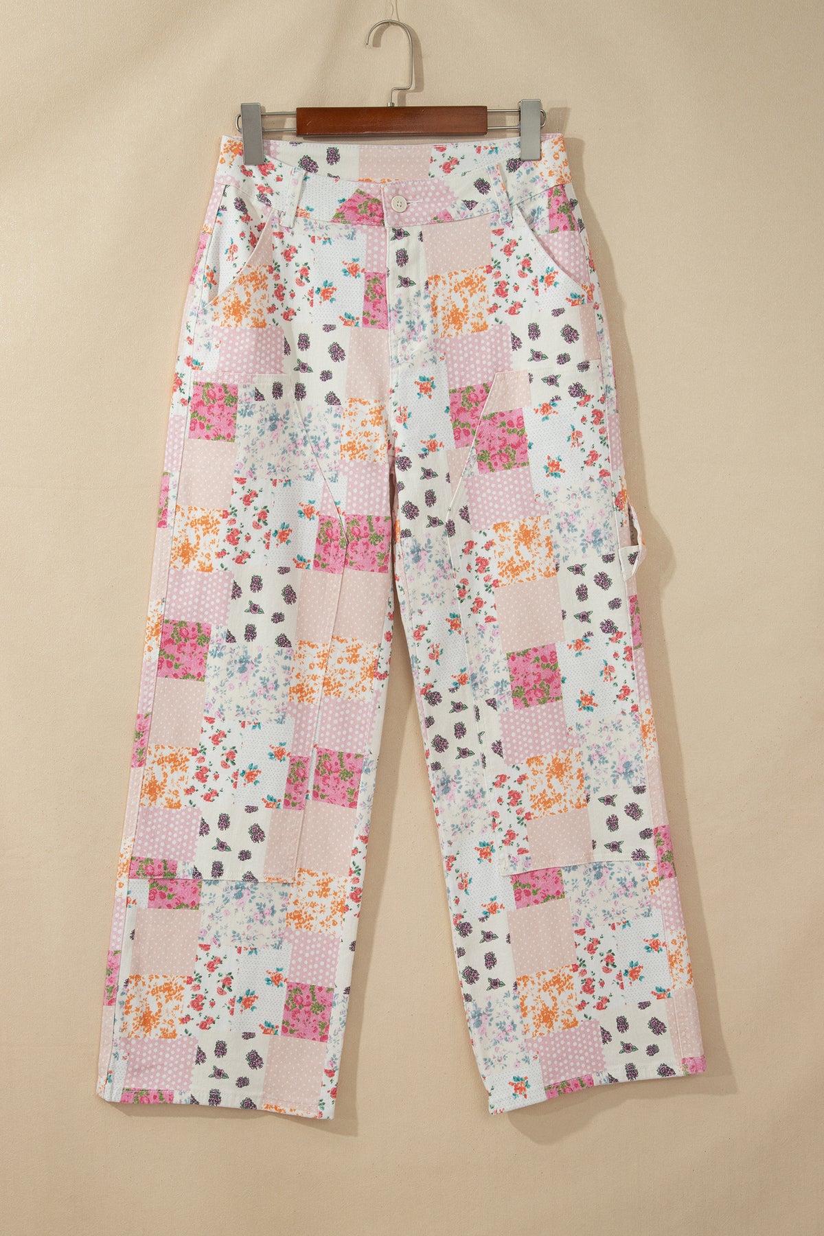 Floral Patchwork Jeans